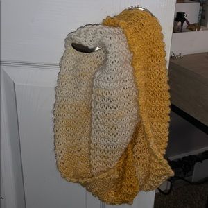Hand crochet ombré yellow scarf 🌞